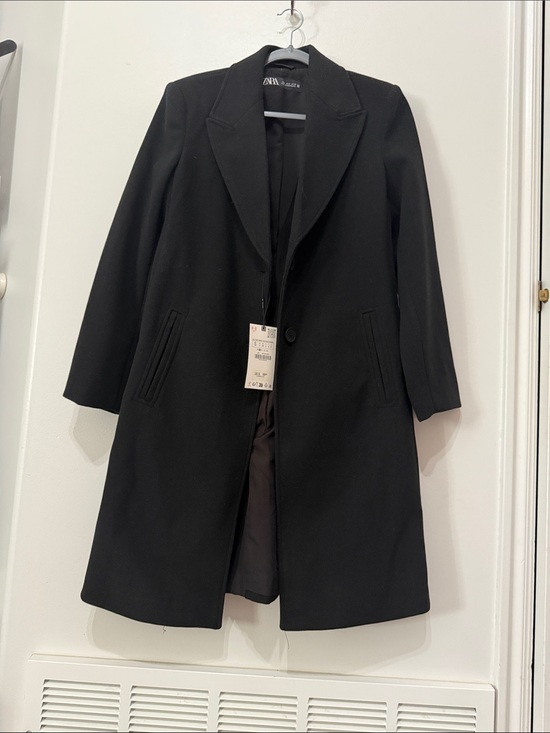 Zara Jackets & Blazers - Zara Black Tailored WalkerCoat